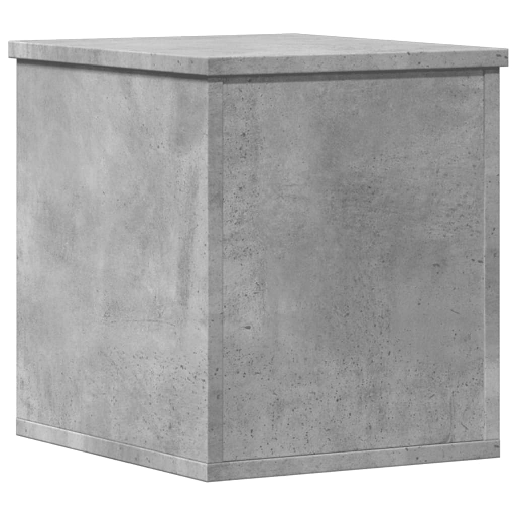 Storage Box Concrete Grey 30x35x35 cm Engineered Wood