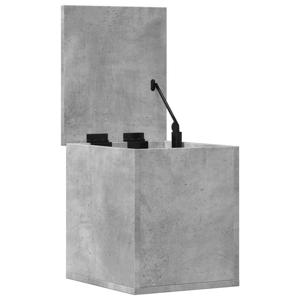 Storage Box Concrete Grey 30x35x35 cm Engineered Wood