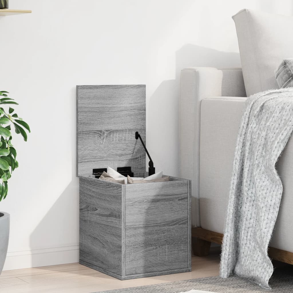 Storage Box Grey Sonoma 30x35x35 cm Engineered Wood