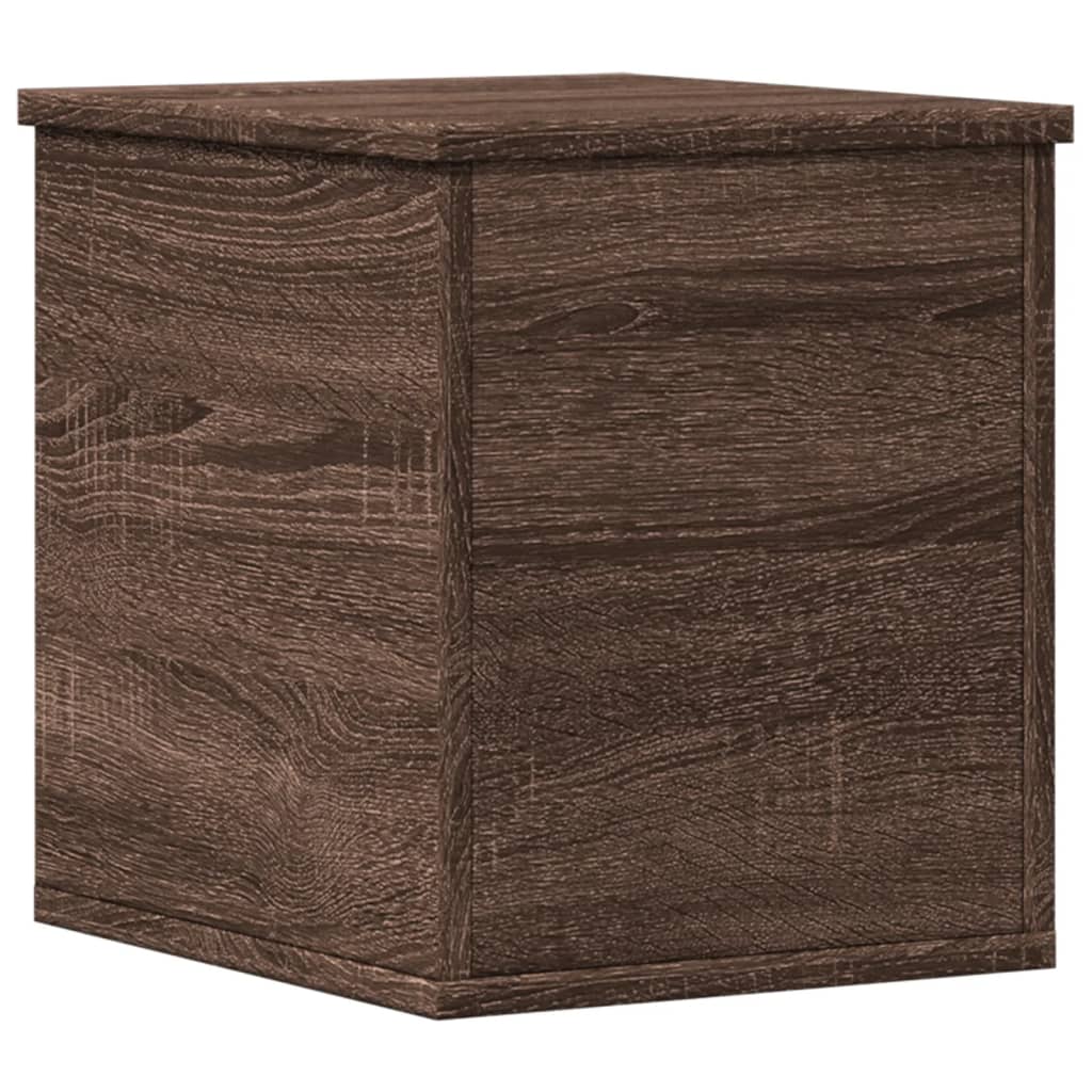 Storage Box Brown Oak 30x35x35 cm Engineered Wood