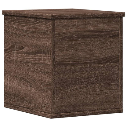 Storage Box Brown Oak 30x35x35 cm Engineered Wood