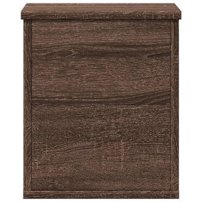 Storage Box Brown Oak 30x35x35 cm Engineered Wood