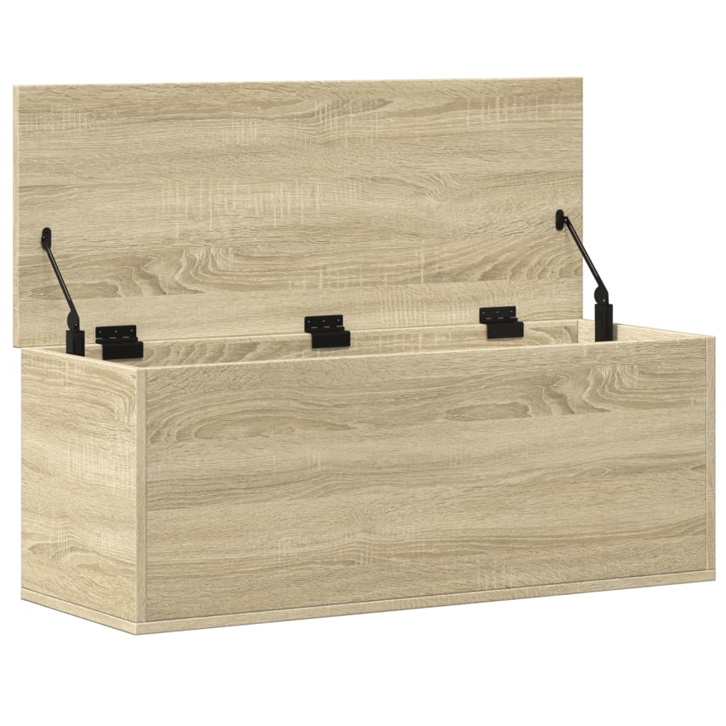 Storage Box Sonoma Oak 90x35x35 cm Engineered Wood