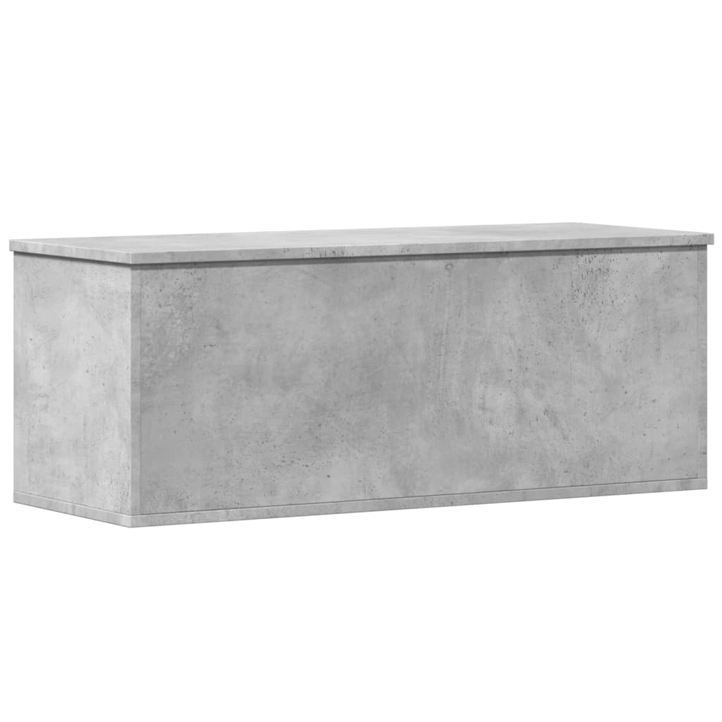 Storage Box Concrete Grey 90x35x35 cm Engineered Wood