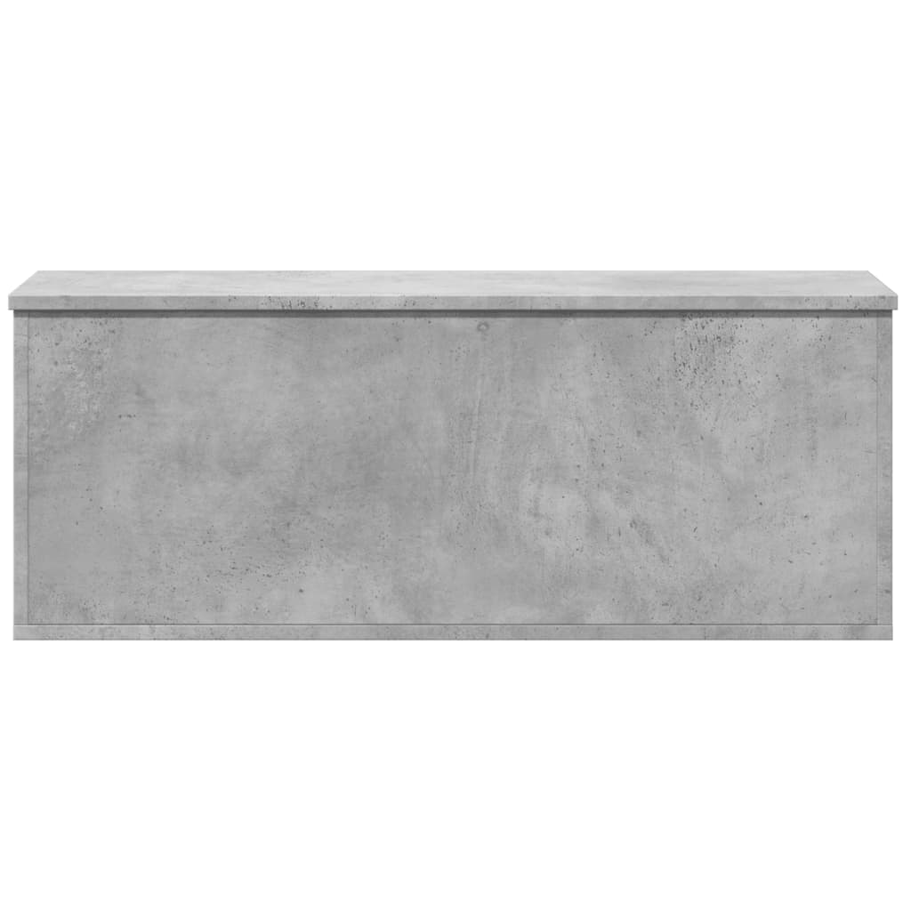 Storage Box Concrete Grey 90x35x35 cm Engineered Wood