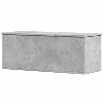 Storage Box Concrete Grey 90x35x35 cm Engineered Wood