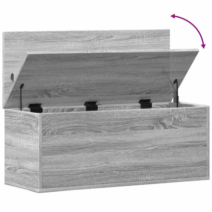 Storage Box Grey Sonoma 90x35x35 cm Engineered Wood