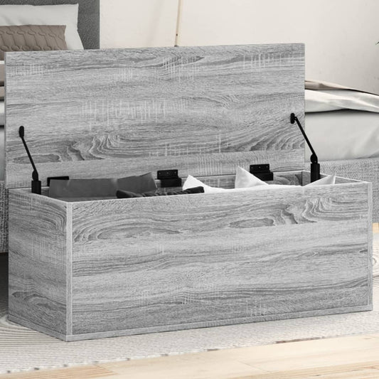 Storage Box Grey Sonoma 90x35x35 cm Engineered Wood