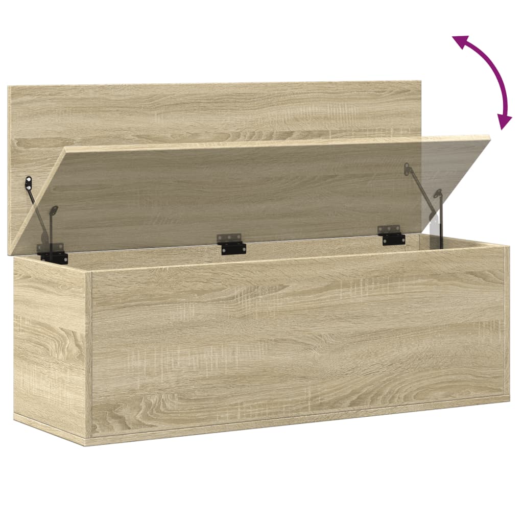 Storage Box Sonoma Oak 102x35x35 cm Engineered Wood