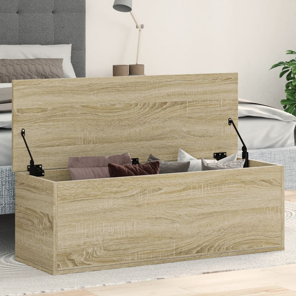 Storage Box Sonoma Oak 102x35x35 cm Engineered Wood