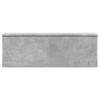 Storage Box Concrete Grey 102x35x35 cm Engineered Wood