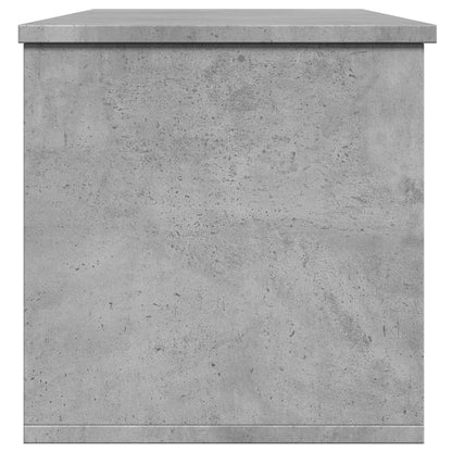 Storage Box Concrete Grey 102x35x35 cm Engineered Wood