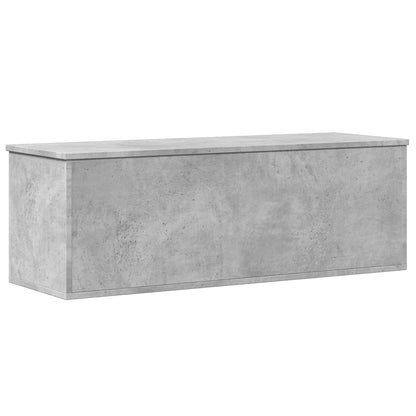 Storage Box Concrete Grey 102x35x35 cm Engineered Wood