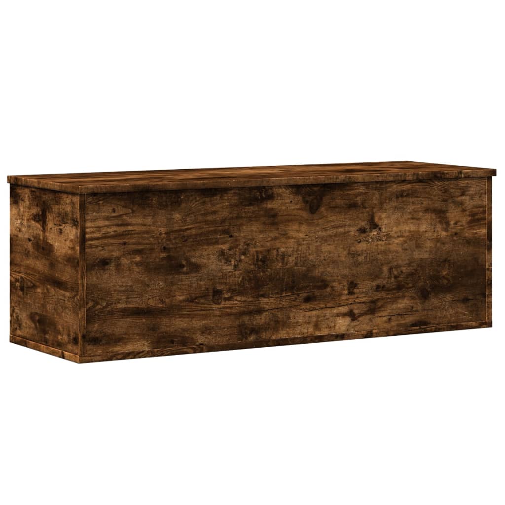 Storage Box Smoked Oak 102x35x35 cm Engineered Wood