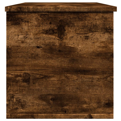 Storage Box Smoked Oak 102x35x35 cm Engineered Wood