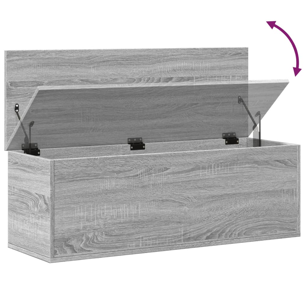 Storage Box Grey Sonoma 102x35x35 cm Engineered Wood