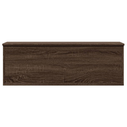 Storage Box Brown Oak 102x35x35 cm Engineered Wood