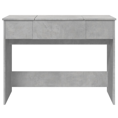 Dressing Table with Mirror Concrete Grey 100x45x76 cm