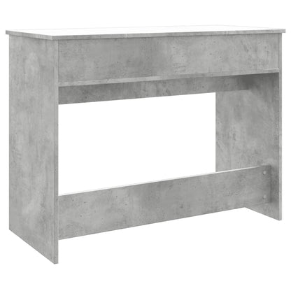 Dressing Table with Mirror Concrete Grey 100x45x76 cm