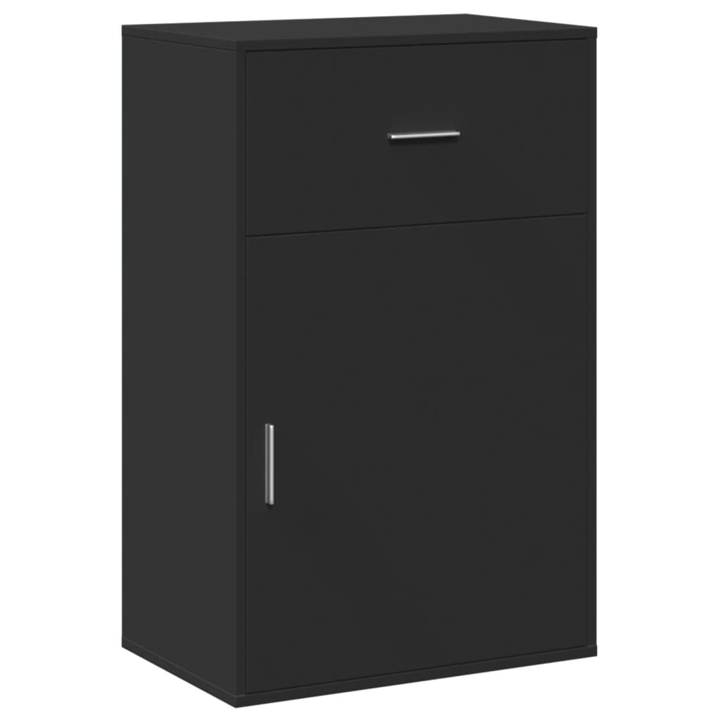 Storage Cabinet Black 56.5x39x90 cm Engineered Wood