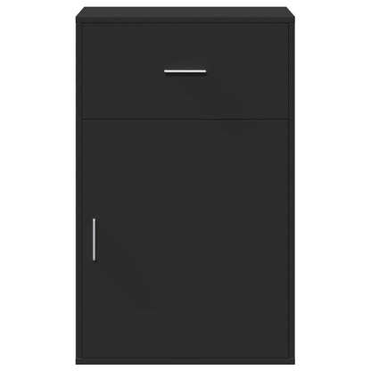 Storage Cabinet Black 56.5x39x90 cm Engineered Wood