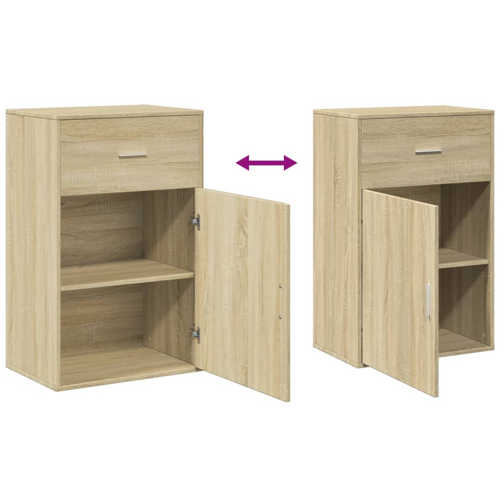 Storage Cabinet Sonoma Oak 56.5x39x90 cm Engineered Wood