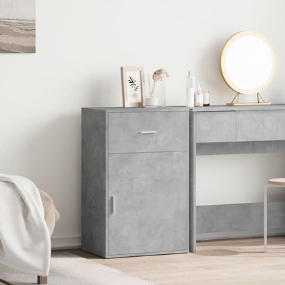 Storage Cabinet Concrete Grey 56.5x39x90 cm Engineered Wood