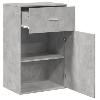 Storage Cabinet Concrete Grey 56.5x39x90 cm Engineered Wood