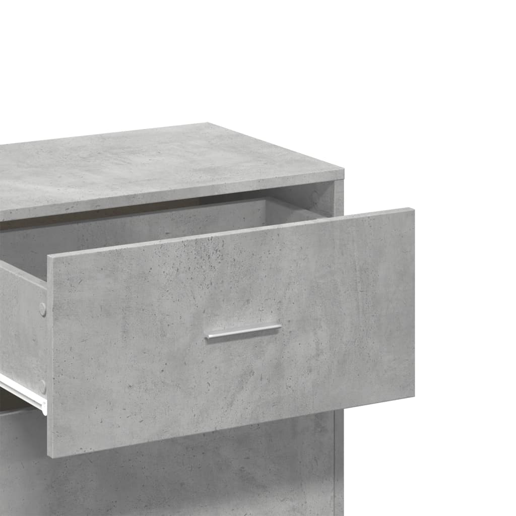 Storage Cabinet Concrete Grey 56.5x39x90 cm Engineered Wood