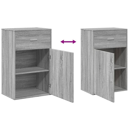 Storage Cabinet Grey Sonoma 56.5x39x90 cm Engineered Wood