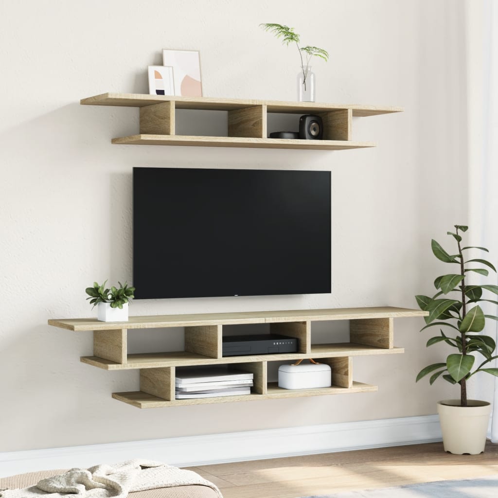 TV Wall Units Sonoma Oak Engineered Wood