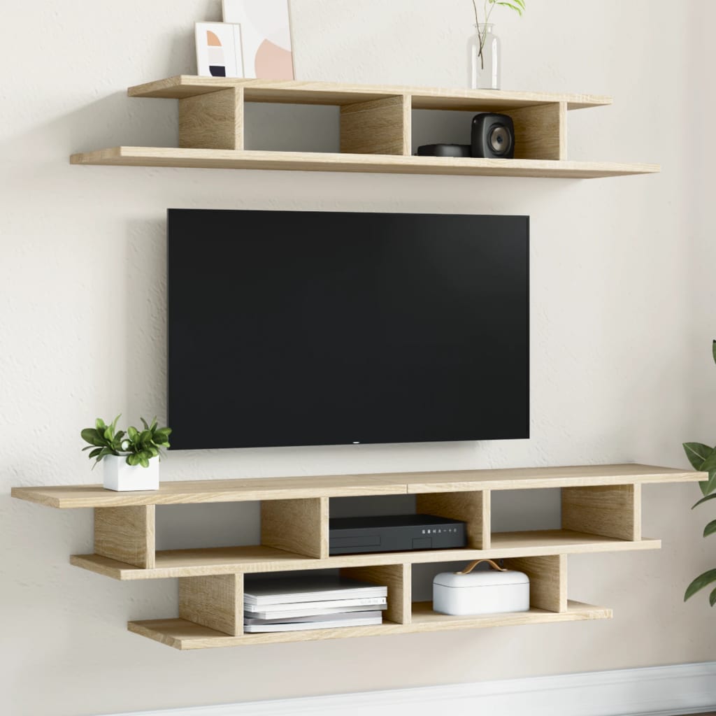 TV Wall Units Sonoma Oak Engineered Wood