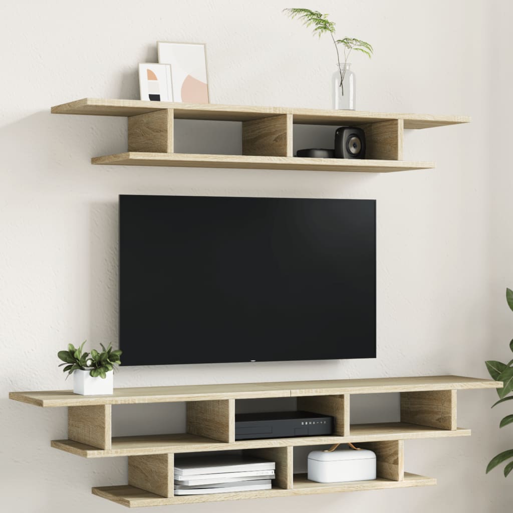 TV Wall Units Sonoma Oak Engineered Wood