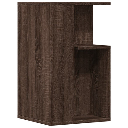 Side Table Brown Oak 35x35x60 cm Engineered Wood