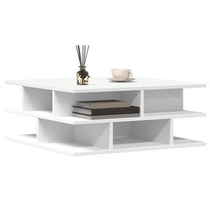 Coffee Table White 70x70x29 cm Engineered Wood