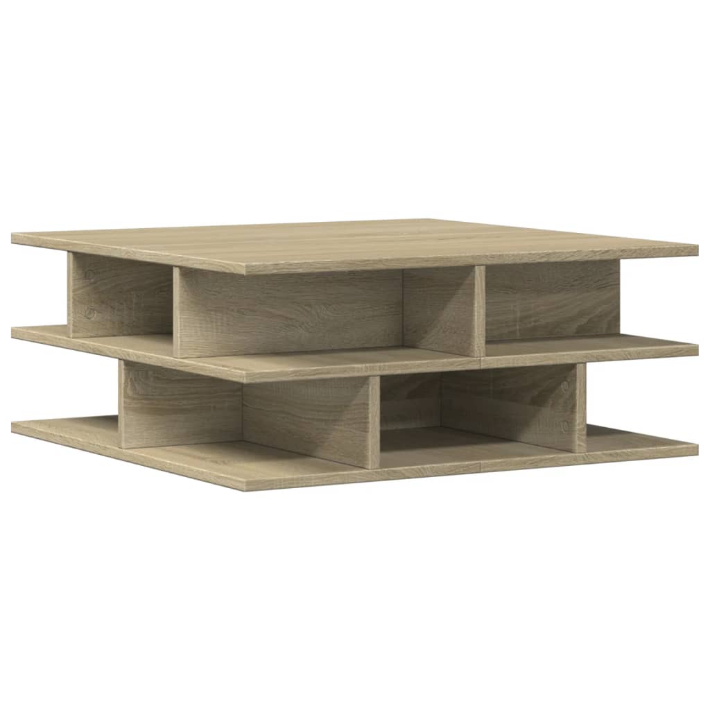 Coffee Table Sonoma Oak 70x70x29 cm Engineered Wood