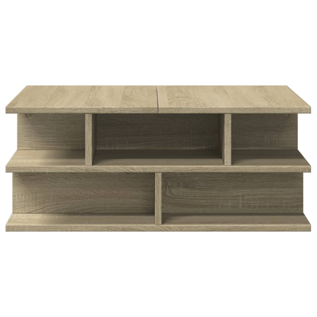 Coffee Table Sonoma Oak 70x70x29 cm Engineered Wood