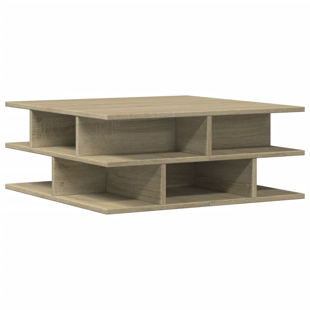 Coffee Table Sonoma Oak 70x70x29 cm Engineered Wood