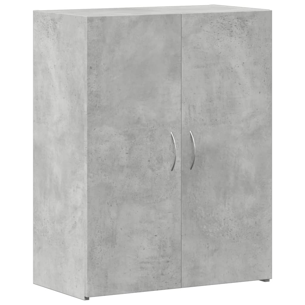 File Cabinet Concrete Grey 60x32x77.5 cm Engineered Wood