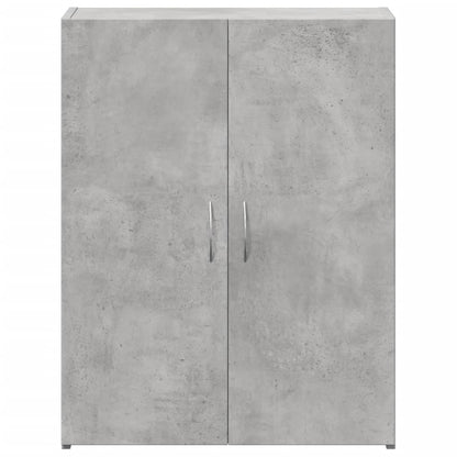 File Cabinet Concrete Grey 60x32x77.5 cm Engineered Wood