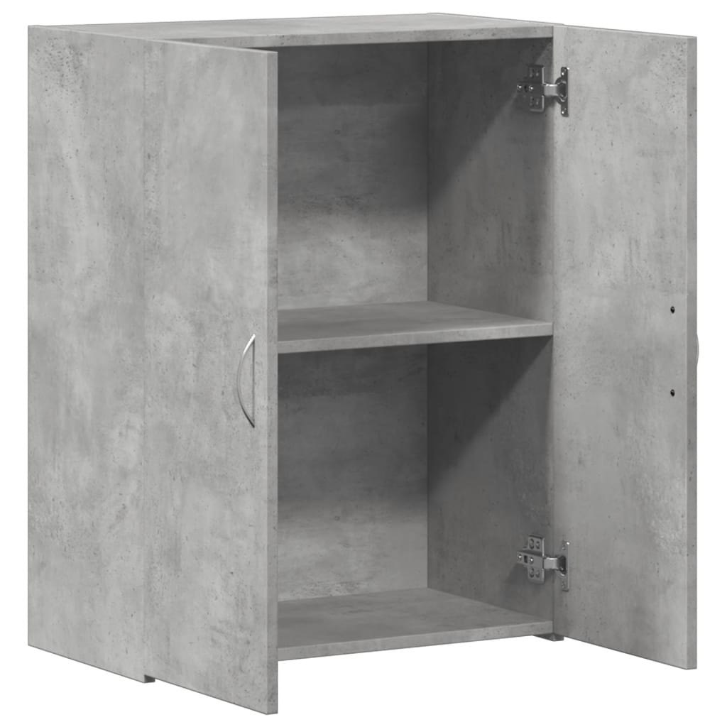 File Cabinet Concrete Grey 60x32x77.5 cm Engineered Wood