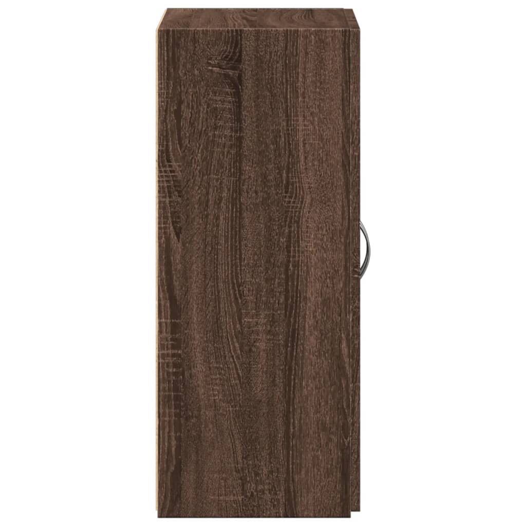 File Cabinet Brown Oak 60x32x77.5 cm Engineered Wood