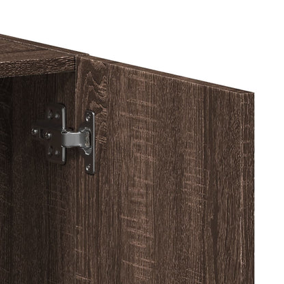 File Cabinet Brown Oak 60x32x77.5 cm Engineered Wood