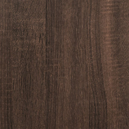 File Cabinet Brown Oak 60x32x77.5 cm Engineered Wood