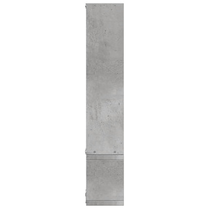 Wall Shelf Concrete Grey 96x12x64 cm Engineered Wood