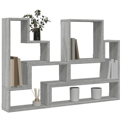 Wall Shelf Grey Sonoma 96x12x64 cm Engineered Wood