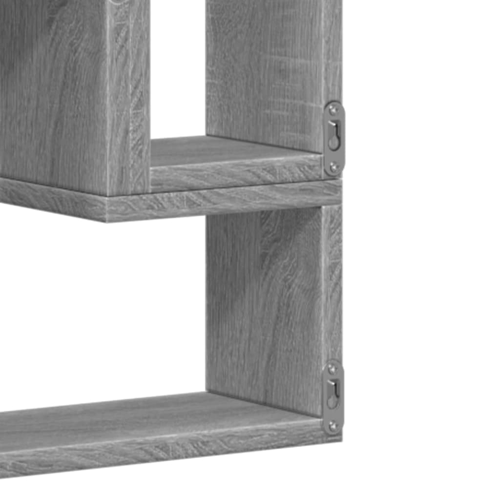 Wall Shelf Grey Sonoma 96x12x64 cm Engineered Wood