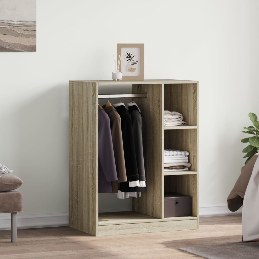 Wardrobe Sonoma Oak 77x48x102 cm Engineered Wood