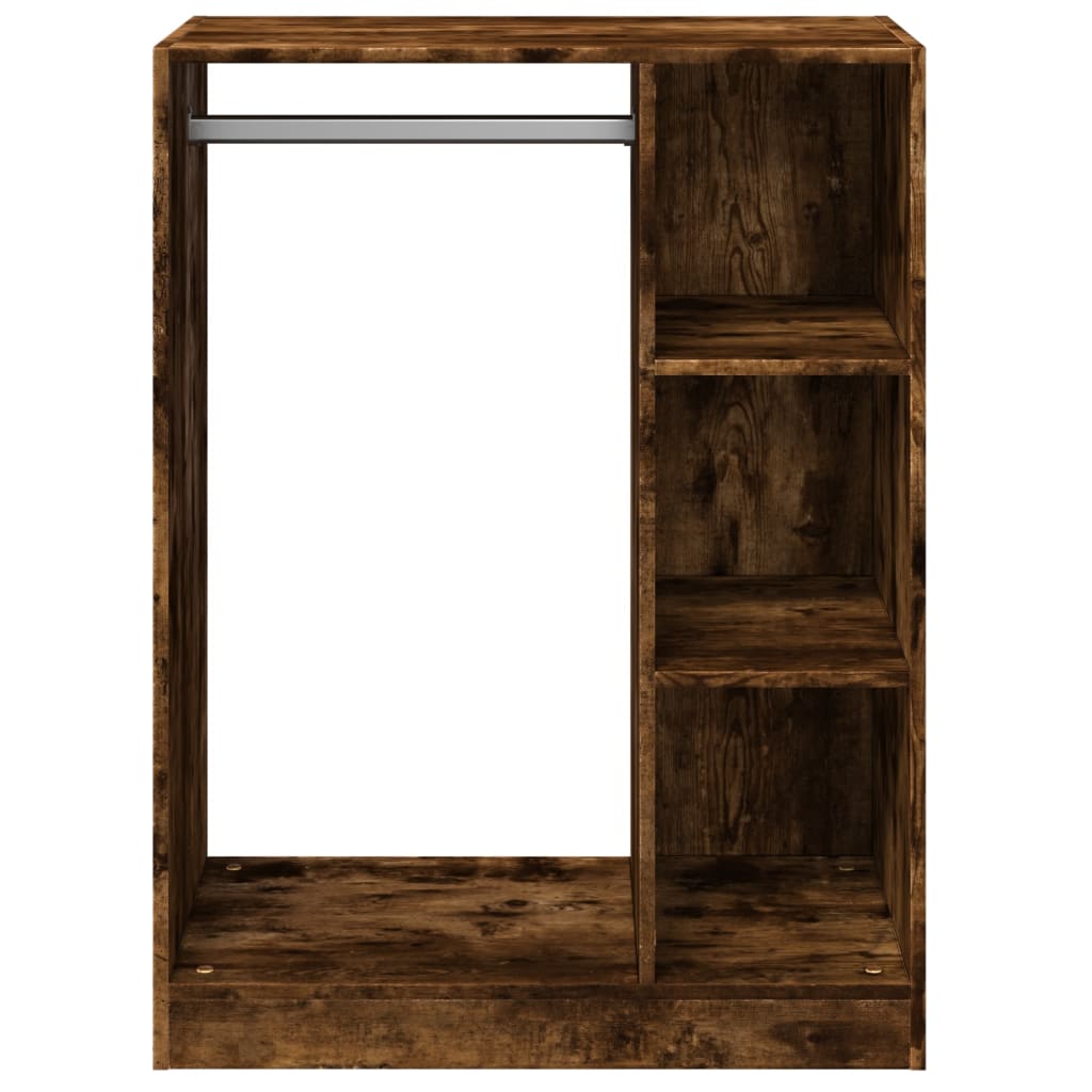 Wardrobe Smoked Oak 77x48x102 cm Engineered Wood