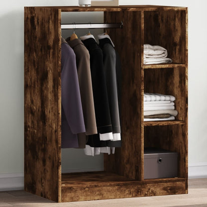 Wardrobe Smoked Oak 77x48x102 cm Engineered Wood